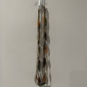 ✨Boho Brown Beaded Necklace 5- Strands 30”